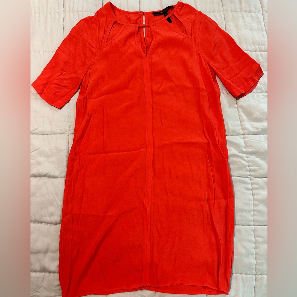 BCBG coral dress sz small